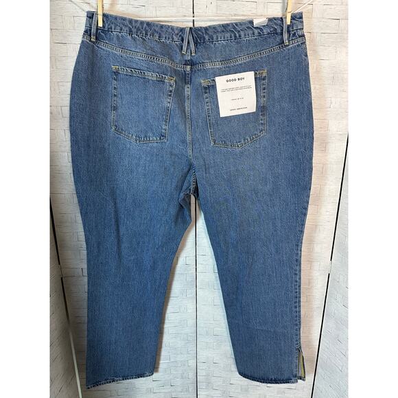 Good American Good Boy Vintage curvy jean flat tummy tech & gan proof Waistband - Picture 2 of 16